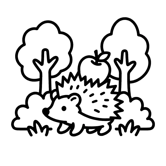 Ёж: В лесу