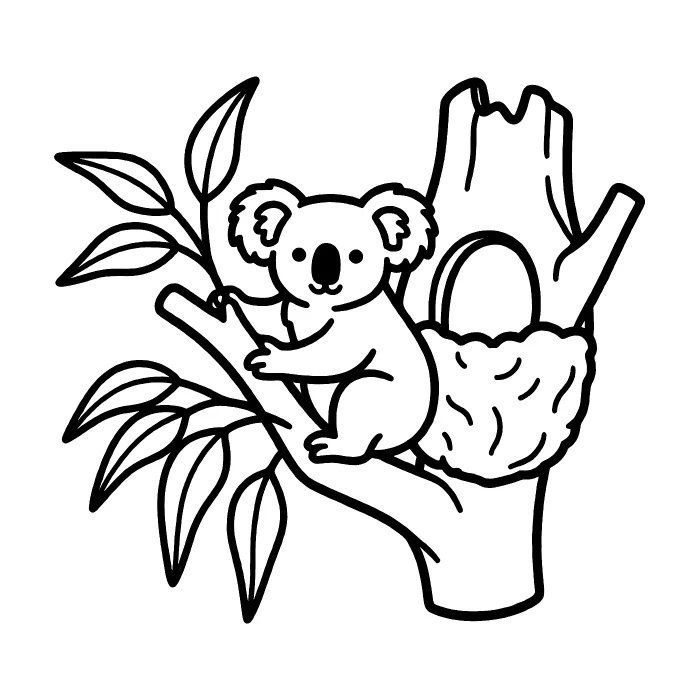 Коала: У домика